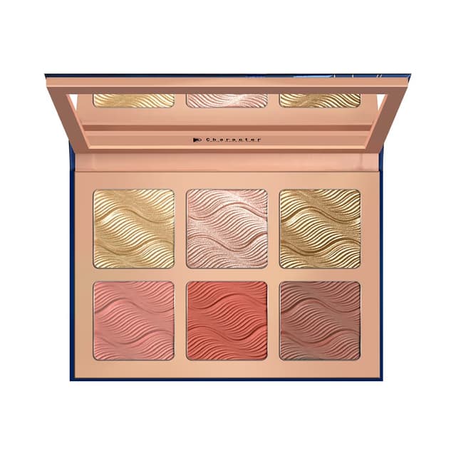 پالت رژگونه و هایلایتر پاراکتر رنگ CBH003 پالت رژگونه و هایلایتر پاراکتر رنگ CBH003