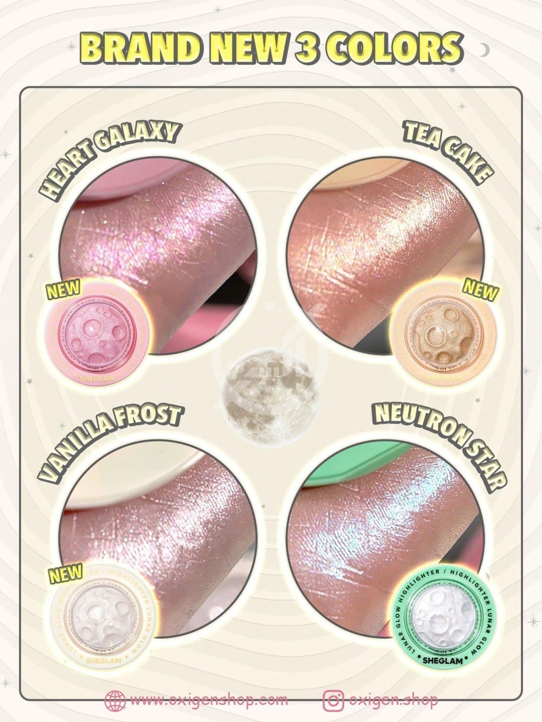 هایلایتر پودری شیگلم مدل Lunar Glow هایلایتر پودری شیگلم مدل Lunar Glow